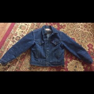Men’s Sz L Vintage Levi lined trucker jacket SZ 42